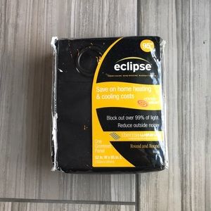 Black blackout curtains